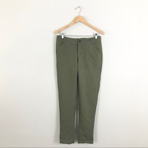 Joes Jeans 27 Olive Army Green Trouser Pants
